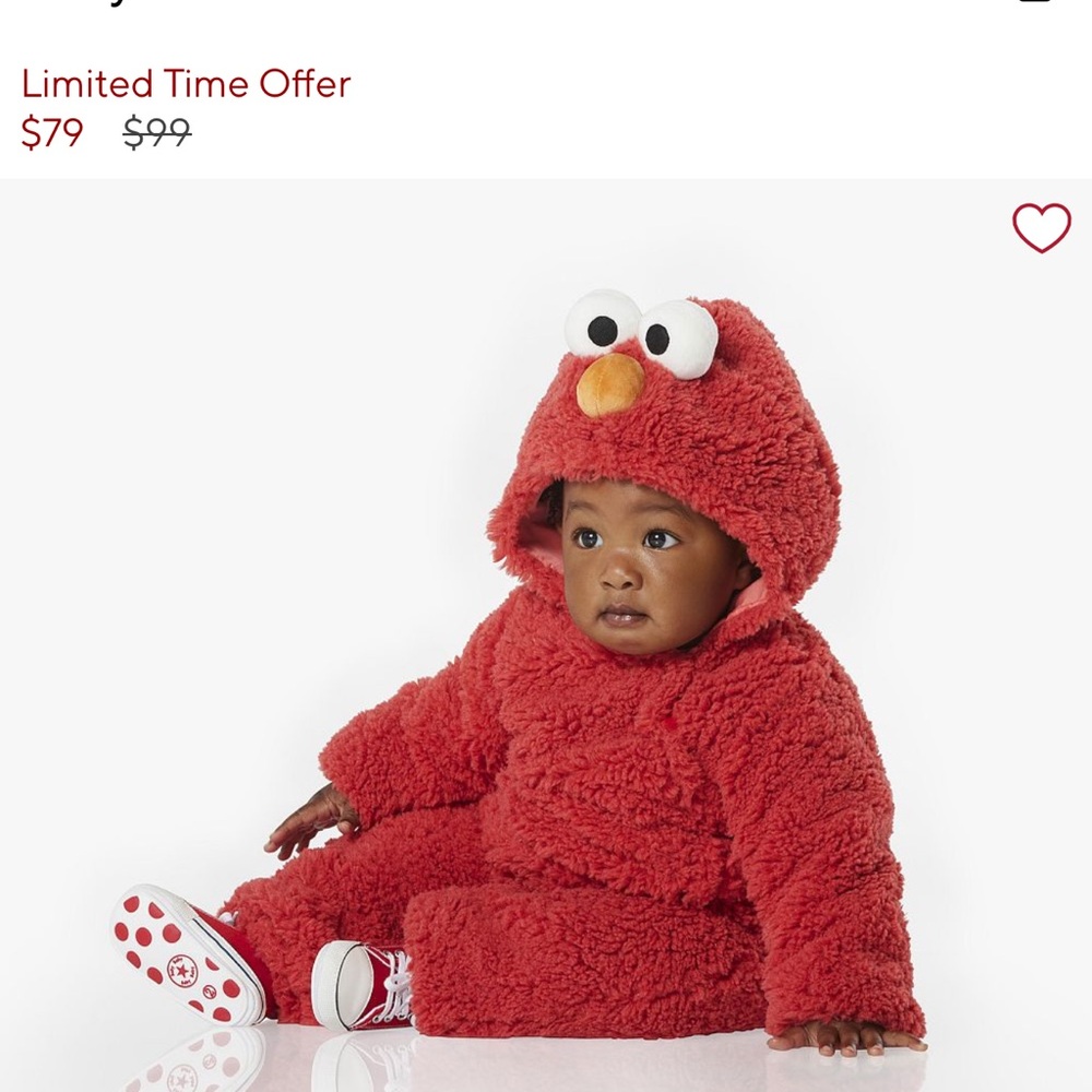 Elmo Halloween Costume 12-24 months